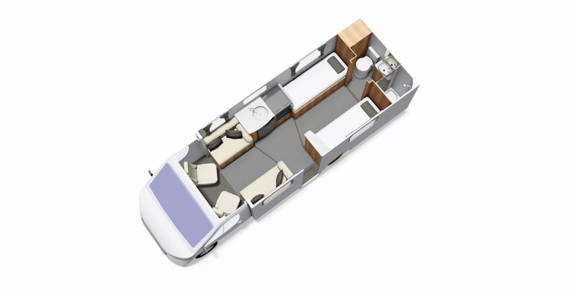 Avalon 285 - Twin Bed Versatility